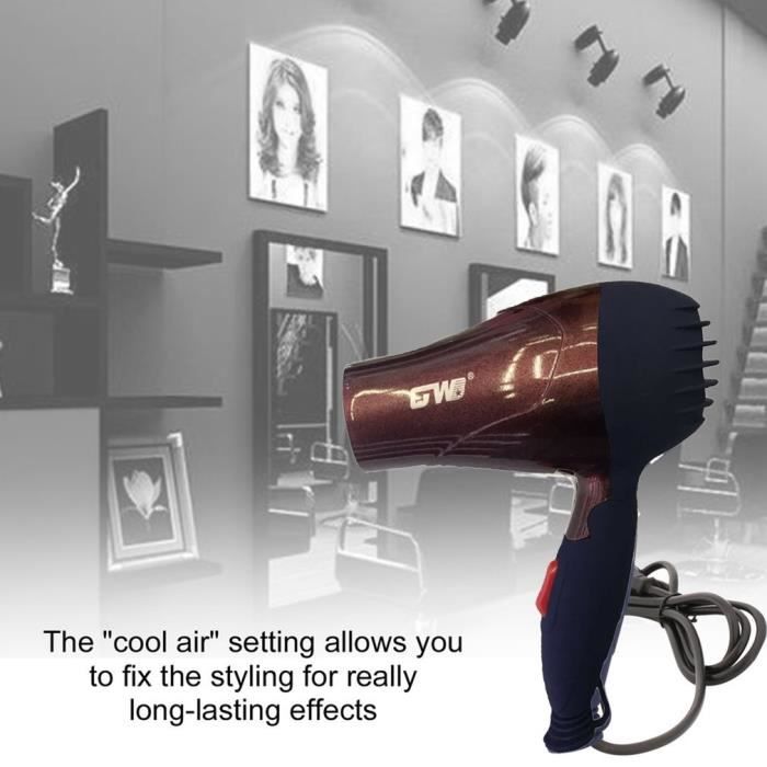 Violet-Sèche-cheveux Électrique Professionnel, 1000w, À Infrarouge