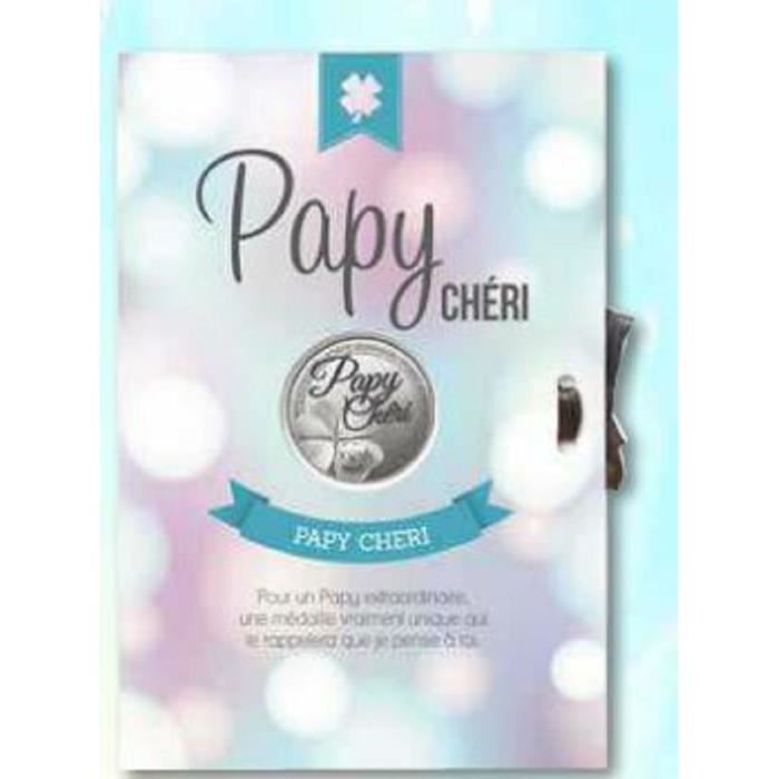 Carte Medaille Porte Bonheur Papy Cheri Achat Vente Decors De Table Cdiscount