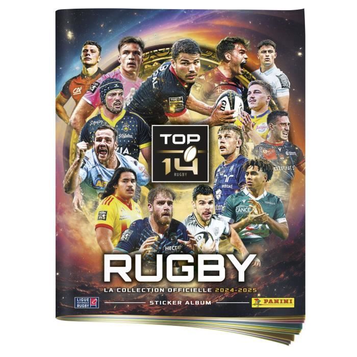 Starter Pack PANINI Rugby Top 14 2024 2025 Album 2 pochettes 2 offertes