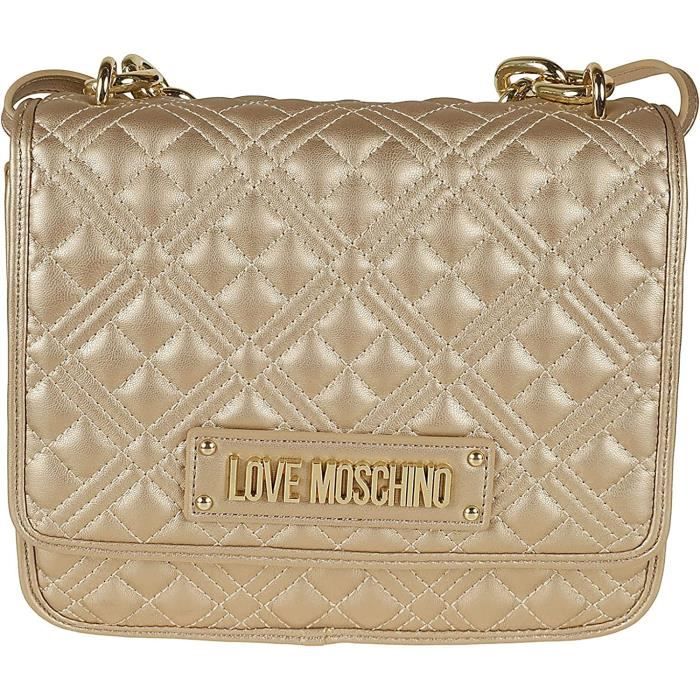 Sac Moschino Matelassé - Vert, Tissu Et Cuir, Porté épaule | Superbe, Neuf Sans étiquette