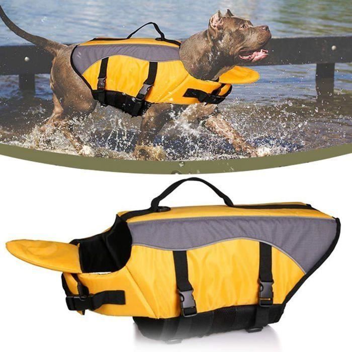 Comparer les prix de Manteaux de sauvetage pour chien - PZCC - Gilet de sauvetage flottant - Sécurité renforcée - Confortable