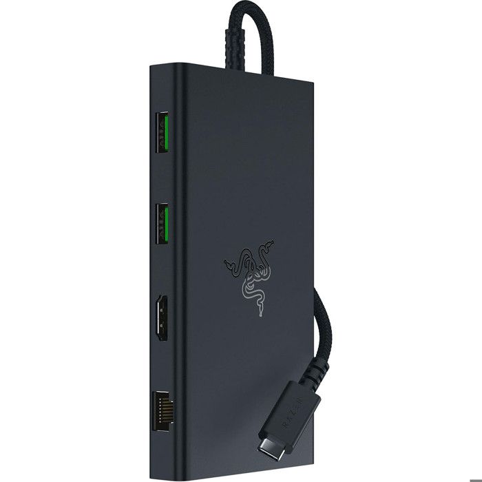 Station daccueil USB-C - Razer - 11 Ports - Aluminium brossé - Compatible Windows - HDMI Ethernet