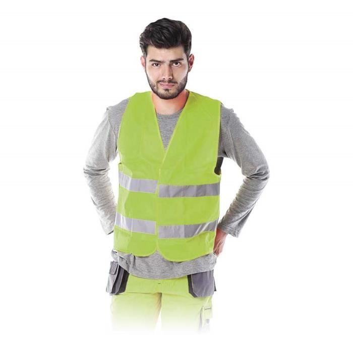 REIS Gilet de signalisation Jaune Taille 4XL KOS-5SE4XL