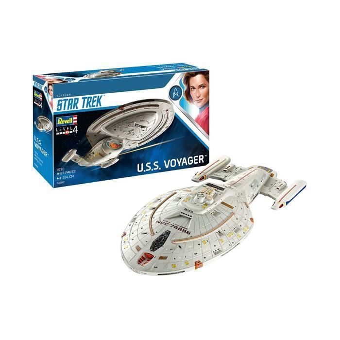 Maquette - REVELL - U.S.S. Voyager NCC-74656 - Échelle 1/670 - Grandes soucoupes - Pylônes basculants