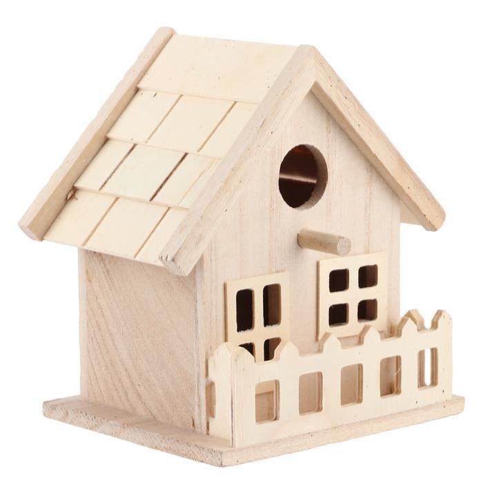 Meilleurs prix pour Maison d'oiseau en bois suspendue pour petits oiseaux sauvages - SALUTUYA - Supports de repos et d'observation