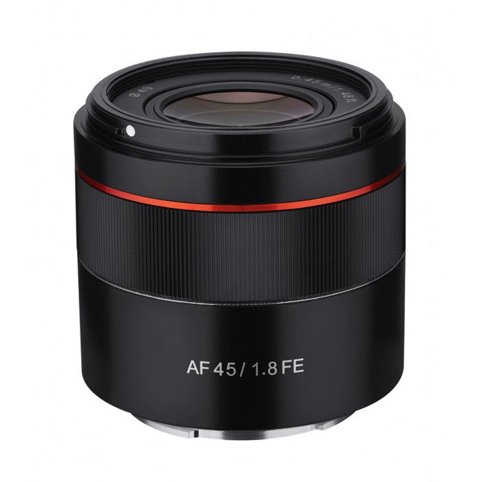 Objectif hybride Samyang AF 45mm f/1.8 noir pour Sony FE
