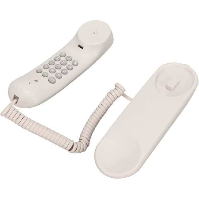 PAL téléphone fixe rétro Téléphone Fixe Vintage, Bouton Disque Rétro