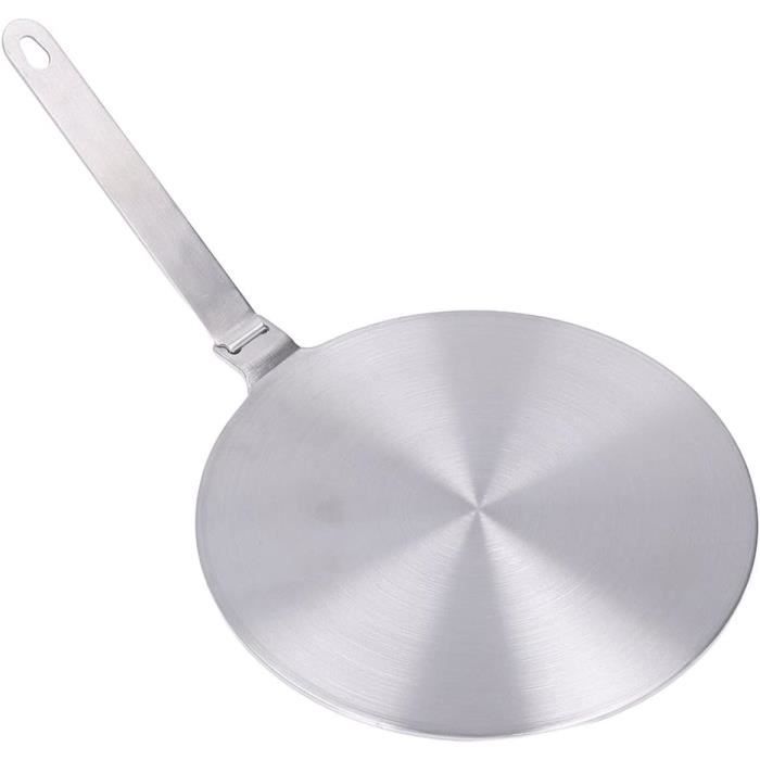 Hemobllo Plaque De Diffusion De Chaleur Pour Plaque à Induction - En Acier Inoxydable Avec Poignée - Adaptateur Pour Casseroles Non Compatibles