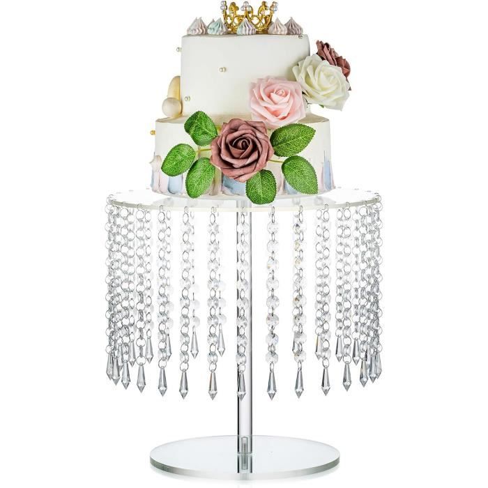 Lot De 6 Présentoirs Buffet Cube En Acrylique Blanc - Supports Gâteau Dessert Mariage Traiteur - Tailles Dégradées Plateau Gâteau Mariage