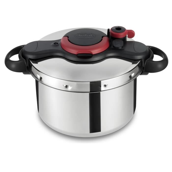 SEB P4624922 Autocuiseur Cocotte-minute CLIPSOMINUT'® EASY - 9 L - Tous feux dont induction - Fabrication française - Inox