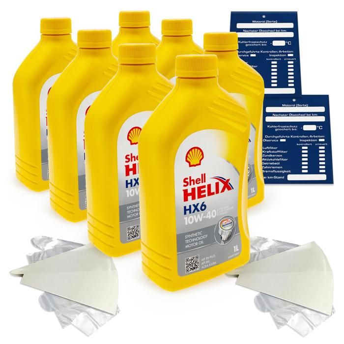 7 litres d'huile moteur originale Shell Shell - Cdiscount Auto