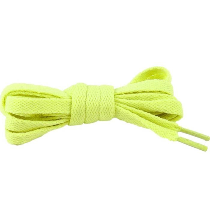 Lacet sales jaune fluo