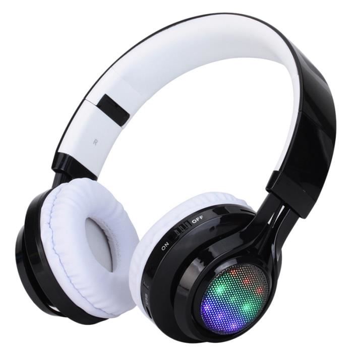 Casque Bluetooth Pour Enfants Avec Oreilles De Chat LED - Pliable, Sans Fil, Autonomie 6h, Rose