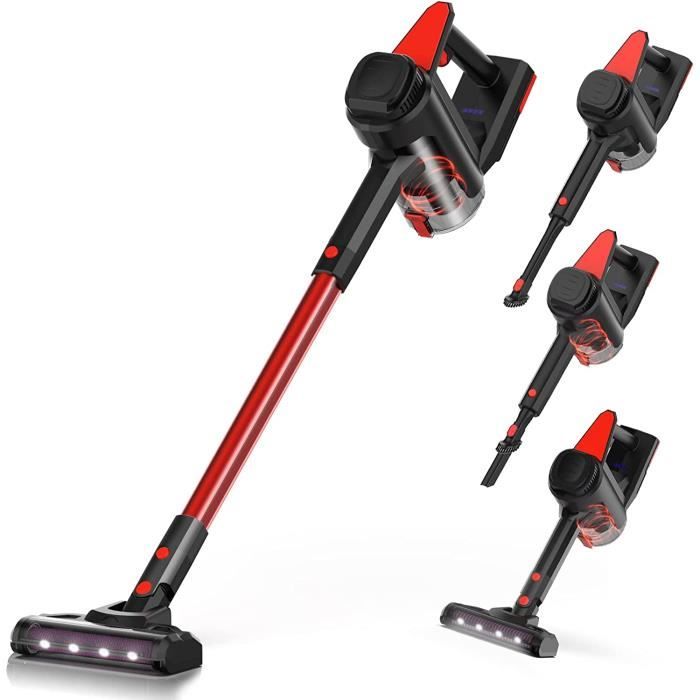 Aspirateur Balai Sans Fil 45 Min - Puissant - Batterie Amovible - 1,2L - Pour Poils Animaux