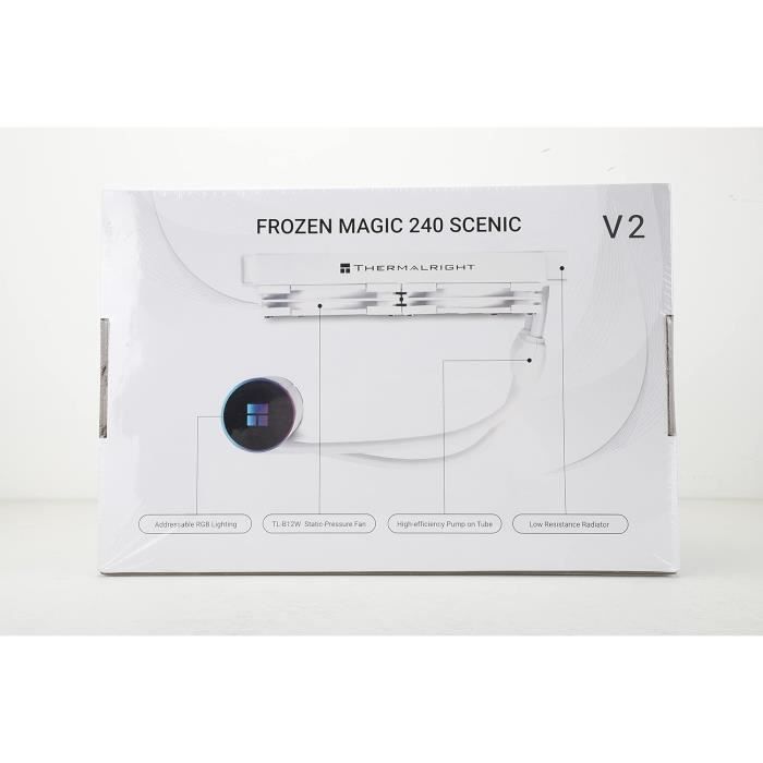 Watercooling Thermalright Frozen Notte 240 Blanc ARGB - Refroidisseur CPU Liquide 240mm - Compatible AMD/Intel