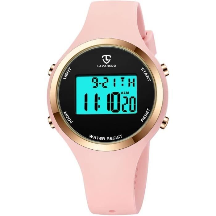Montre avec alarme sale femme