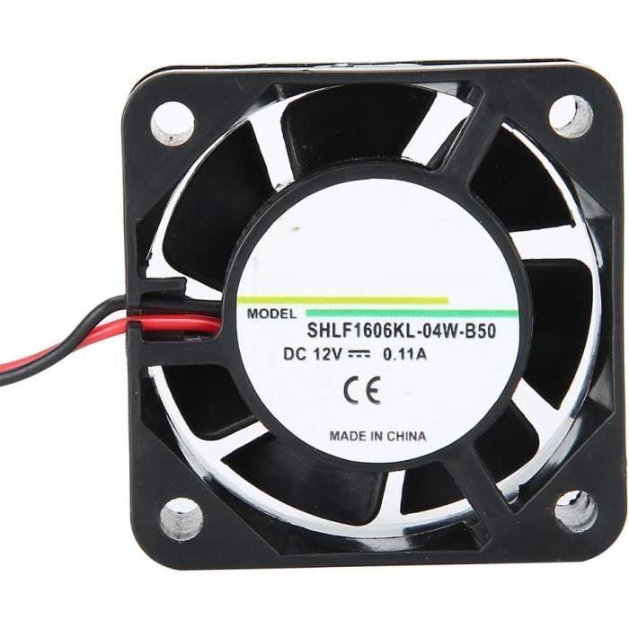Ventilateur DC 12V 60x60x25 Mm - 5200 Tr/min, 0.18A - Pour Refroidissement Imprimante 3D, PC, électronique