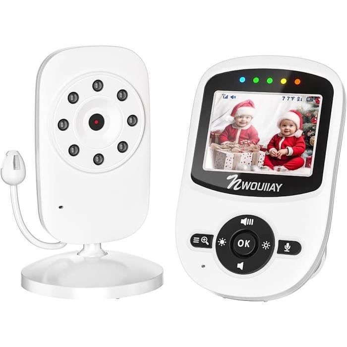 Moniteur Vidéo Sans fil Babyphone Vidéo Vision Nocturne Communication
