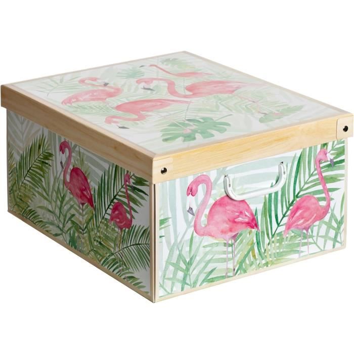 MAGICLULU Boîte De Rangement Avec Couvercle - Support De Rangement En