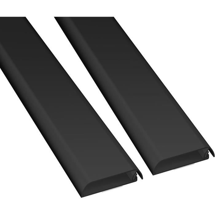 LYUCAYHQ Goulotte Cache-Câble Mural Acier Inoxydable 100 Cm – Passe-Câble Découpable, Peignable, Protection Électrique Robuste Et Esthétique