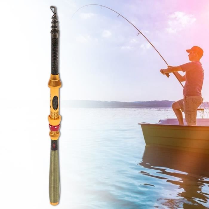 VGEBY Canne à Pêche En Carbone Mini Canne à Poisson De Pêche En Mer