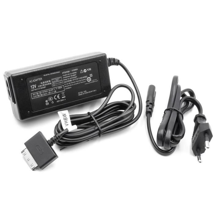 Chargeur Vhbw 220V Pour Caméra Panasonic Lumix DMC-FZ50 – Remplace VSK0695, 6AS93502, Etc. – Tension 100-240V, Couleur Noir