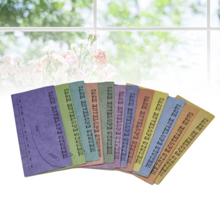 HOODANCOS 15 Pièces Enveloppes Budget Espèces - Système Instantané De Budgetisation En PVC - Organisateur Argent Liquide Couleurs Assorties