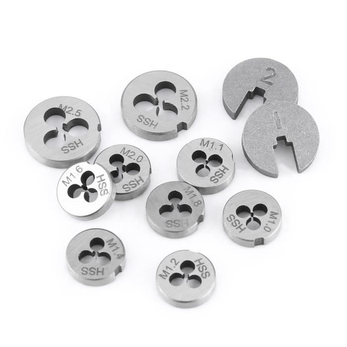 YOSOO Taraud à vis Jeux de tarauds et de filières, 30pcs Taps Dies ...