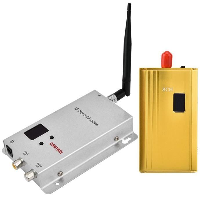 Récepteur de caméra de recul, accessoire de kit de récepteur d'émetteur vidéo sans fil 2.4G RCA pour caméra de recul de voiture