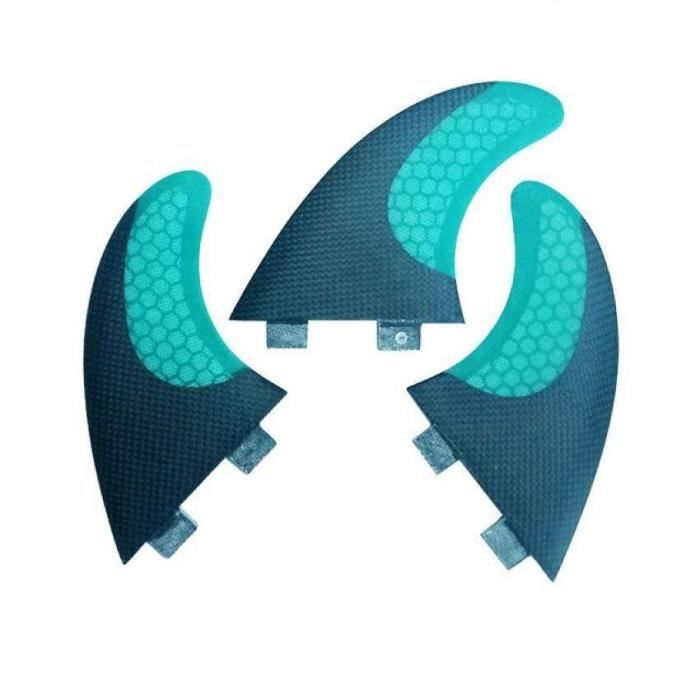 Set De 3 Dérives (tri-fin Set) FCS AM Twin + MR Pour Planche De Surf - Palmes Fibre De Verre