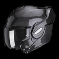 Casque moto modulable Scorpion Exo-Tech Evo Carbon Solid ECE 22-06 - noir - L-1