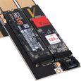 SilverStone SST-ECM22 - SuperSpeed Carte PCI-E Express x4 vers M.2 (NGFF) et SATA vers M.2, Refroidissement supérieur, Prend en c...-1