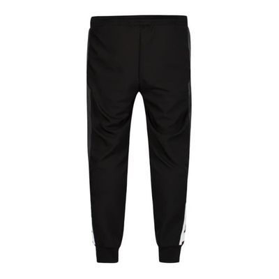 Pantalon homme Unkut Jail noir Empiecements poches zippees et ceinture elastiquee Noir Cdiscount Pret a Porter