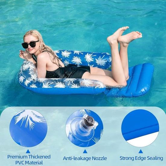 Bouée Piscine Bouee Piscine Adulte Drole Gonflable Ronde Hamac Piscine Matelas Piscine Flotteur Portable, Pour Bouee Filet Piscine Adulte