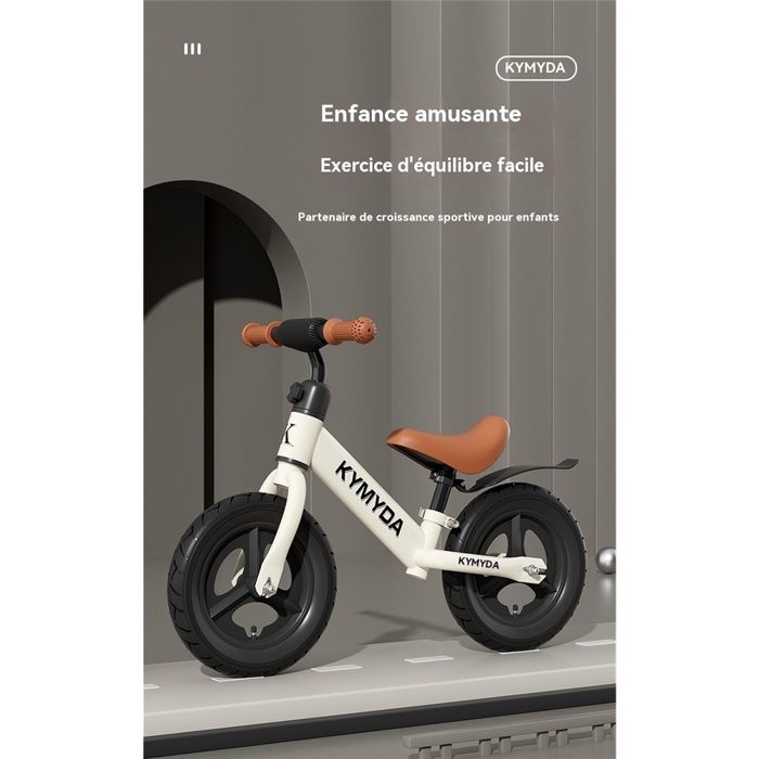 LIFEZEAL – Trottinette D'équilibre 2 En 1 – Bois – Capacité 50 Kg – Roues EVA – Dès 3 Ans – Rouge