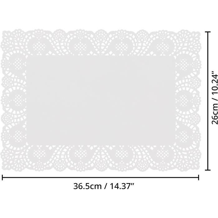 Napperons En Papier Blanc Dentelle – 14 Cm – Lot De 250 – Ronds – Neuf