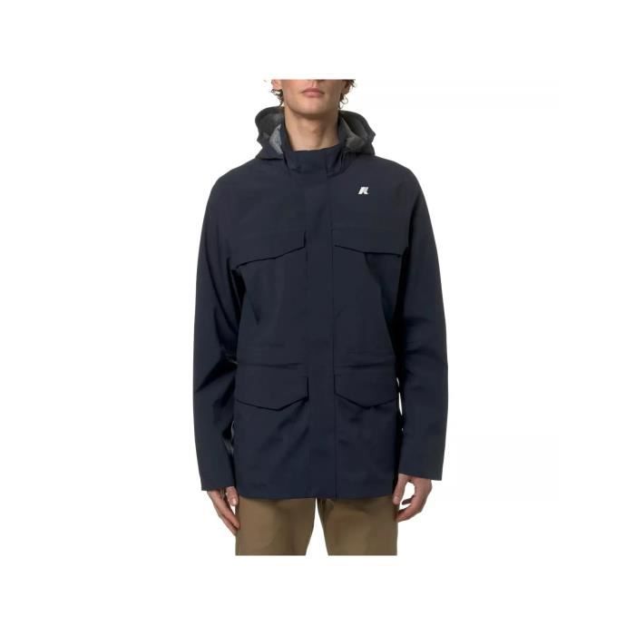 Veste Réversible Bleue Imperméable - Taille L - Style K-Way - Neuf Avec étiquettes