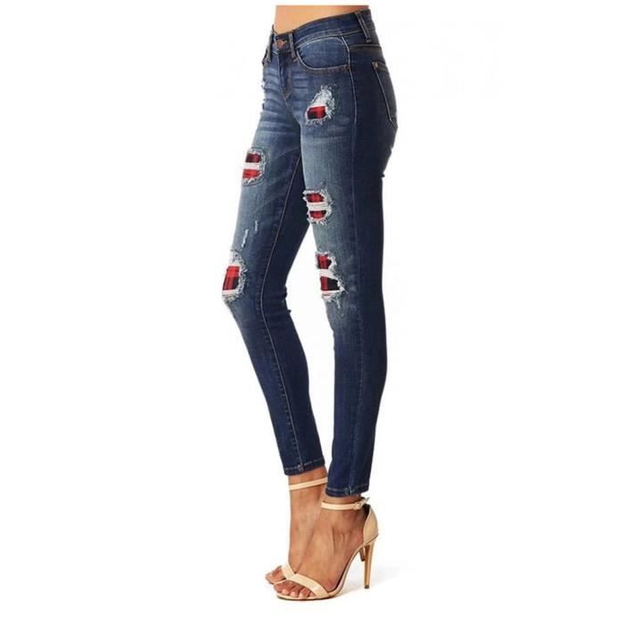 Pantalon hot sale boyfriend troué