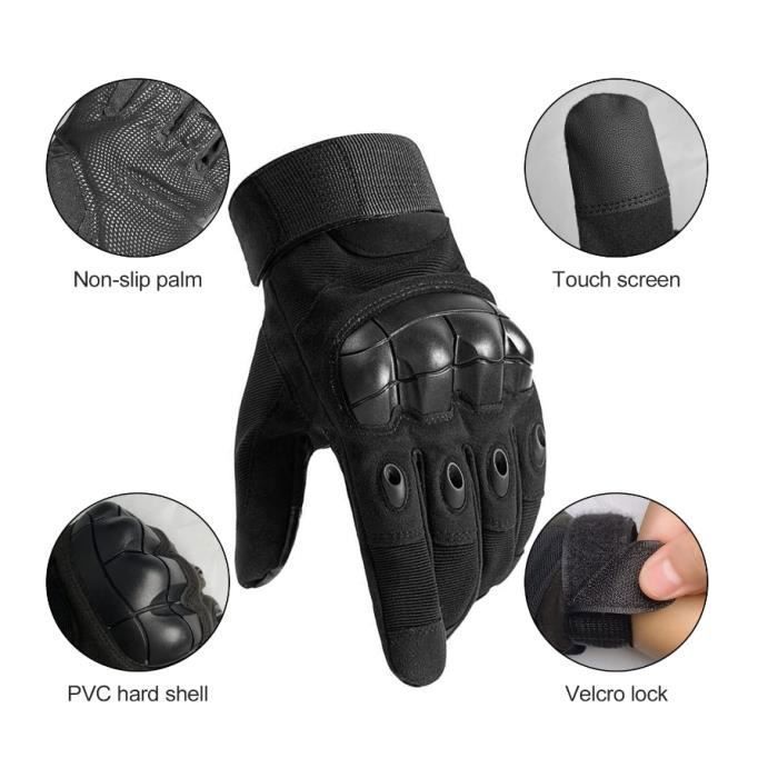 Gants Moto Gants Tactiques, Gants avec Protection articulations dures