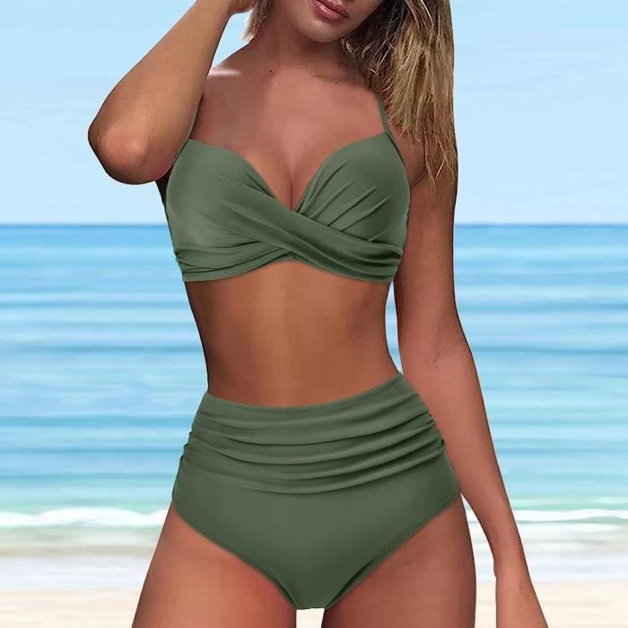 Bikini femme taille haute 2025