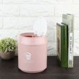 Cuque Poubelle de bureau Mini poubelle à la maison Table de bureau poubelle salle de bain panier à ordures (rose)-2