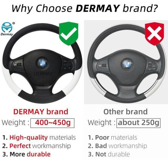 Acheter DERMAY – housse de volant de voiture, pour Dacia Sandero