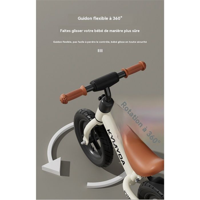 MHCYLION Draisienne à partir de 1,5 à 4 ans, jusqu'à 25 kg, volant et selle réglables en hauteur, antivol de volant, vélo d'équilibre ultra léger pour enfants garçons et filles (argenté MHCYLION Draisienne à partir de 1,5 à 4 ans, jusqu'à 25 kg, volant et selle réglables en hauteur, antivol de volant, vélo d'équilibre ultra léger pour enfants garçons et filles (argenté