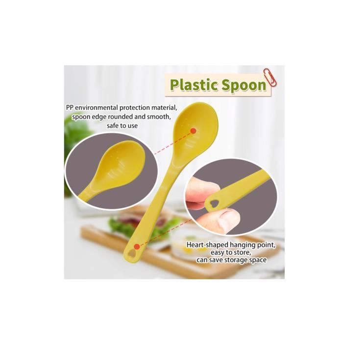 KUBDPQOR Petite Cuillère 50 C uillere en Plastique Colorées Eréutilisable Cuillere a Dessert et Cuillère à Thé - Cuillere Parfait pour une Variété D'aliments et D'occasions KUBDPQOR Petite Cuillère 50 C uillere en Plastique Colorées Eréutilisable Cuillere a Dessert et Cuillère à Thé - Cuillere Parfait pour une Variété D'aliments et D'occasions