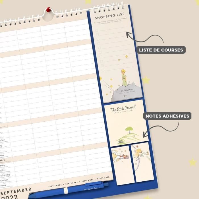 Planificateur Mensuel A4 Parlate Joli - Organiseur Intemporel 52 Feuilles, Papier 90g