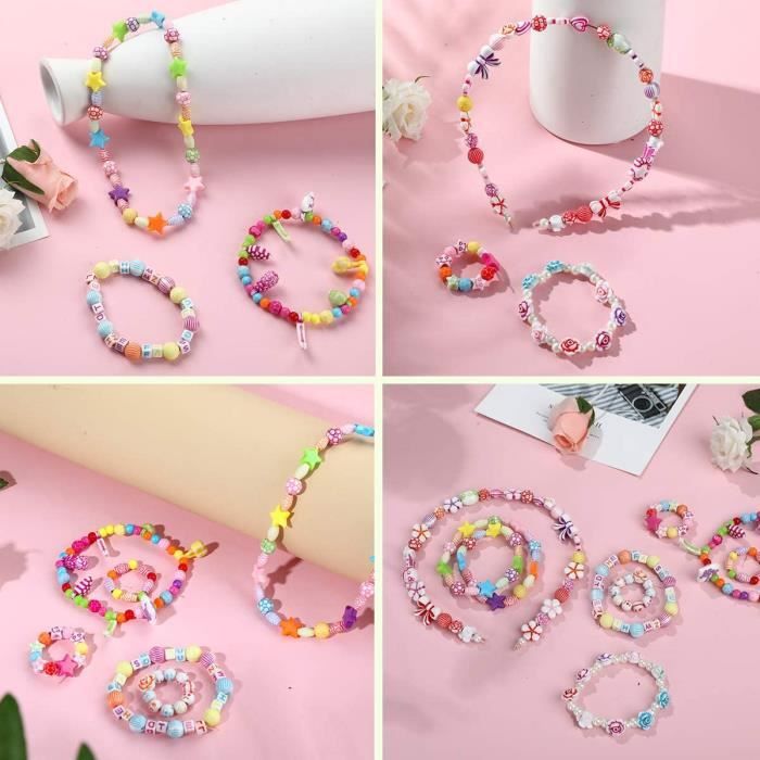 1000 Pièce Grosse Perle Coloré, Naturelles Perles en Bois, Rund Perle Enfant, Perles en Bois Enfant pour Les Bracelets DIY, Les Colliers de Bijoux, l' artisanat et la Décoration(8 x 7mm