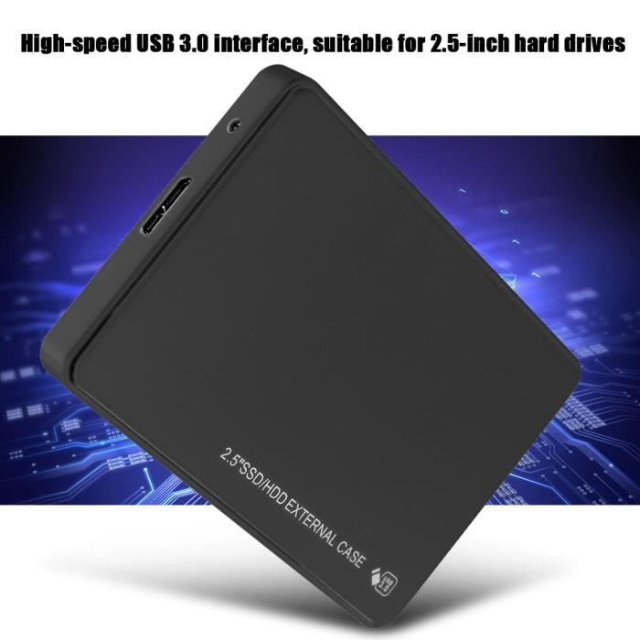Boîtier Externe Pour Disque Dur ABS 5Gbps Transmission HDD Box USB3.0  (Noir) - Cdiscount Informatique