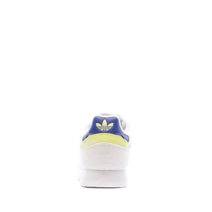 Baskets Femme Adidas Special 21 Blanc Lacets Logo Bleu et