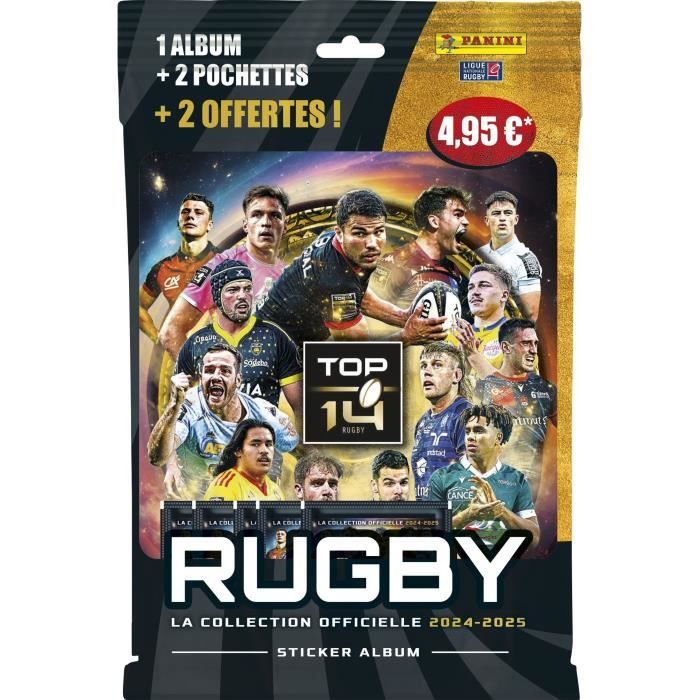 RUGBY TOP 14 2025/2026 - Pack de démarrage (Album + 4 pochettes RUGBY TOP 14 2025/2026 - Pack de démarrage (Album + 4 pochettes