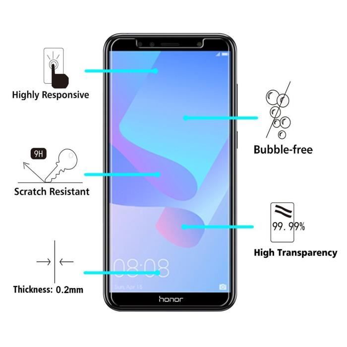 Pour Huawei Y6 Y6s Pro 2019 / Honor 8A - 2-Pack Trempé Lunettes Écran Protecteur - Foto 4